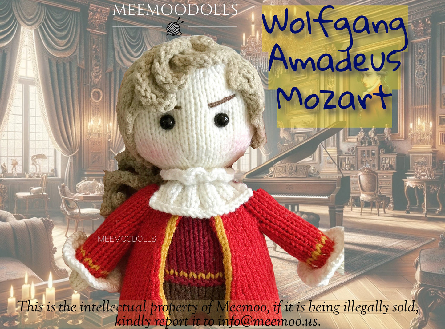 Legendary Wolfgang Amadeus Mozart Knitting pattern