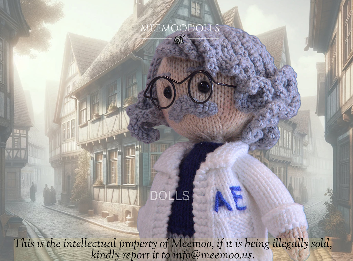 Albert Einstein Doll Knitting Pattern