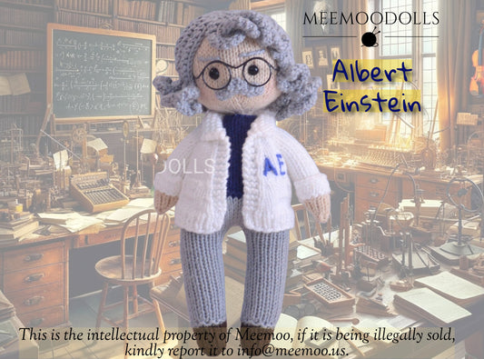 Albert Einstein Doll Knitting Pattern