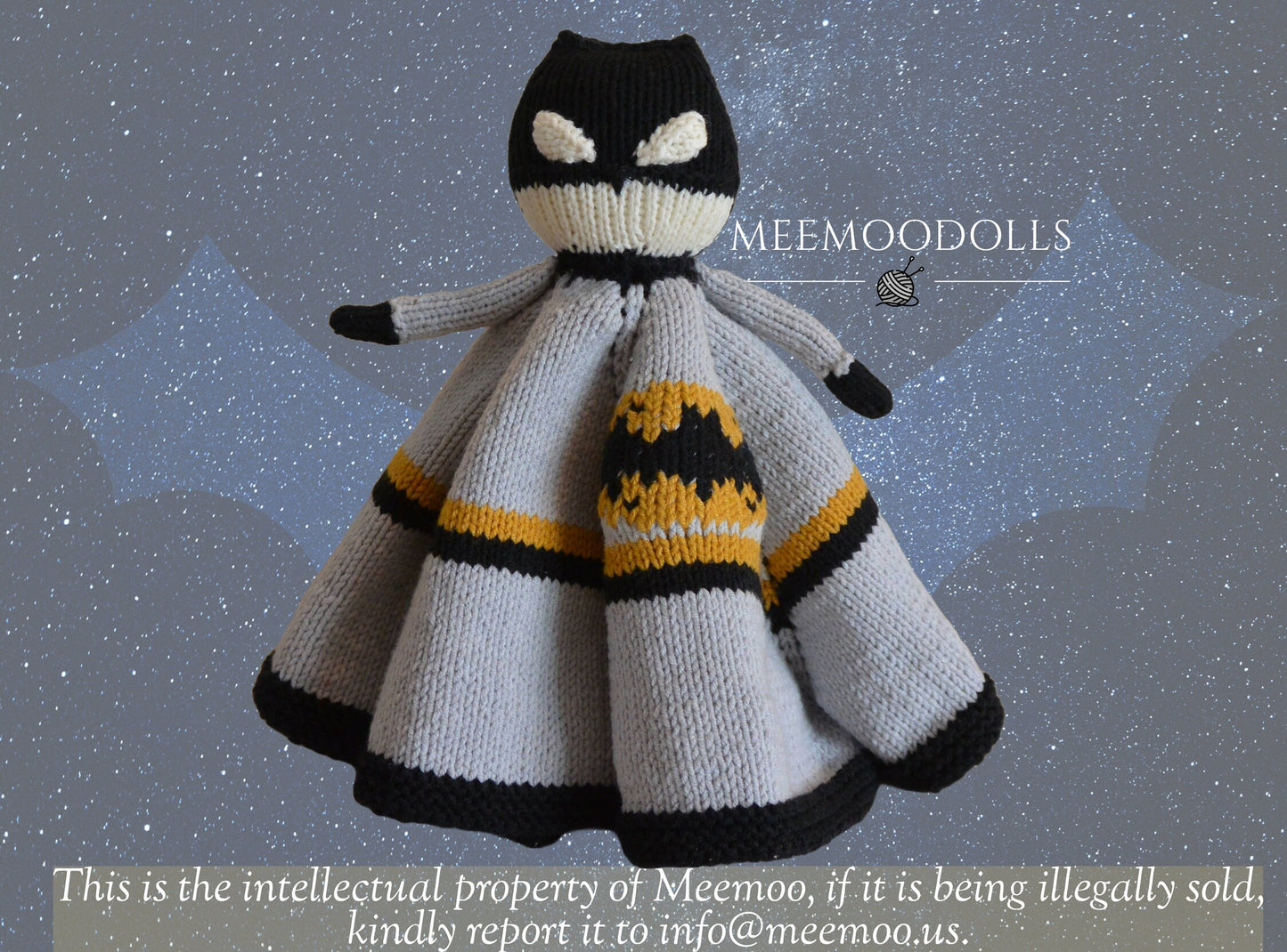 Knitting Security Blanket. Knitting Amigurumi. PDF pattern.